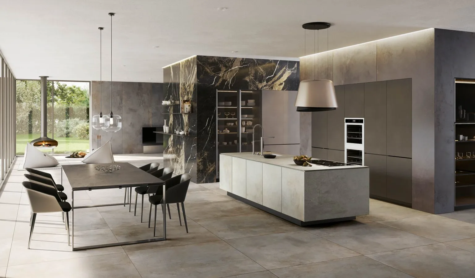 Percoco-Granit – Feinsteinzeug Fliesen – Dieses Bild zeigt Feinsteinzeugfliesen der Kollektion Wonder von EnergieKer in der Farbvariante Sleet.